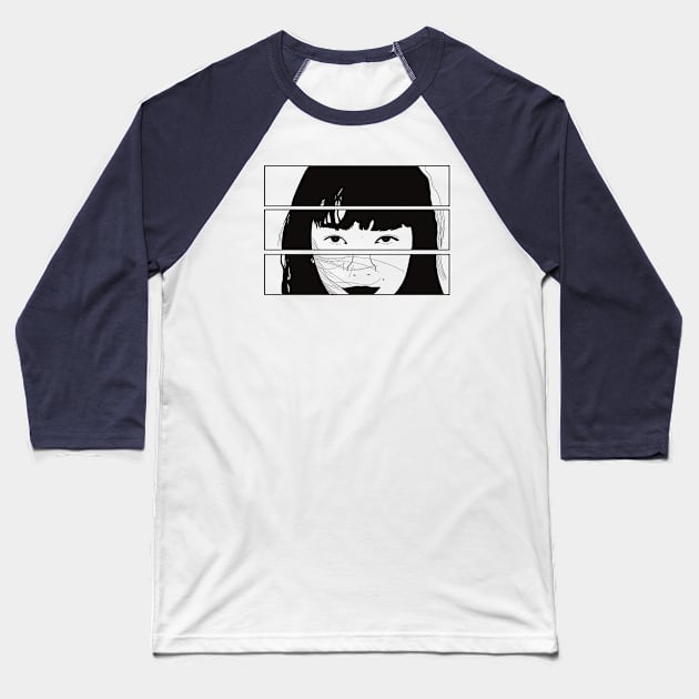 Nana Komatsu Artwork Design Baseball T-Shirt by OFive
